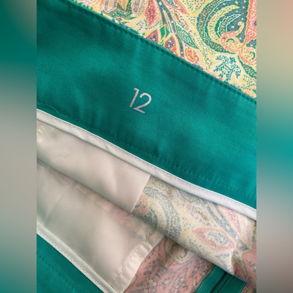 Ann Taylor Loft Madison Skirt Pink Blue White Size 12 - Picture 3 of 10